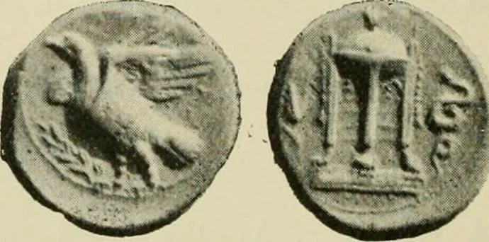An illustration from Greek coins and their parent cities, 1902, leaf 73