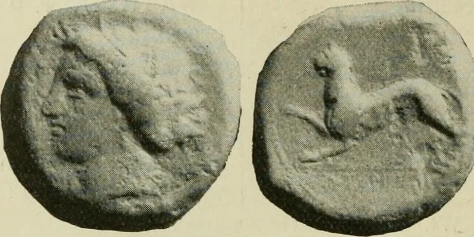 An illustration from Greek coins and their parent cities, 1902, leaf 83