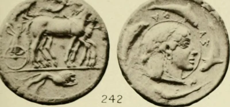 An illustration from Greek coins and their parent cities, 1902, leaf 96