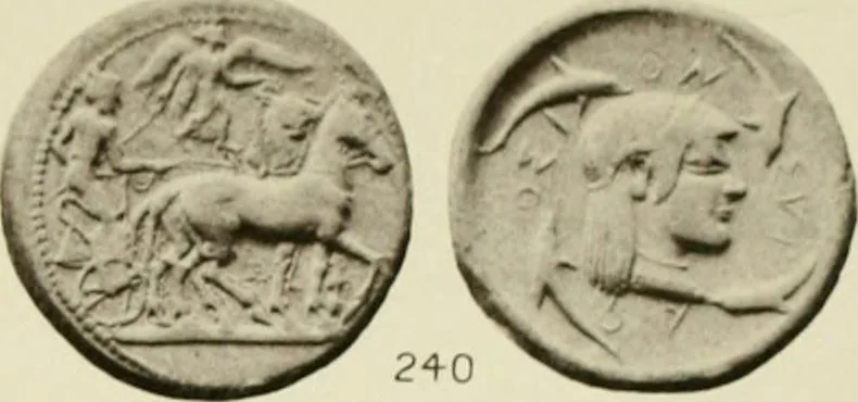 An illustration from Greek coins and their parent cities, 1902, leaf 96