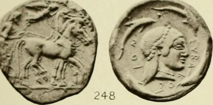 An illustration from Greek coins and their parent cities, 1902, leaf 96