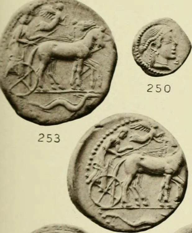 An illustration from Greek coins and their parent cities, 1902, leaf 96