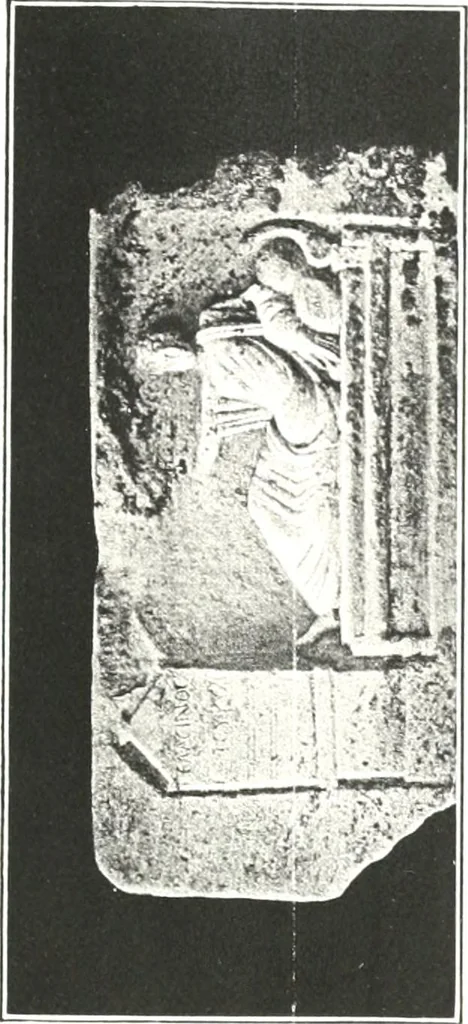 An illustration from Greek inscriptions, 1905, leaf 185
