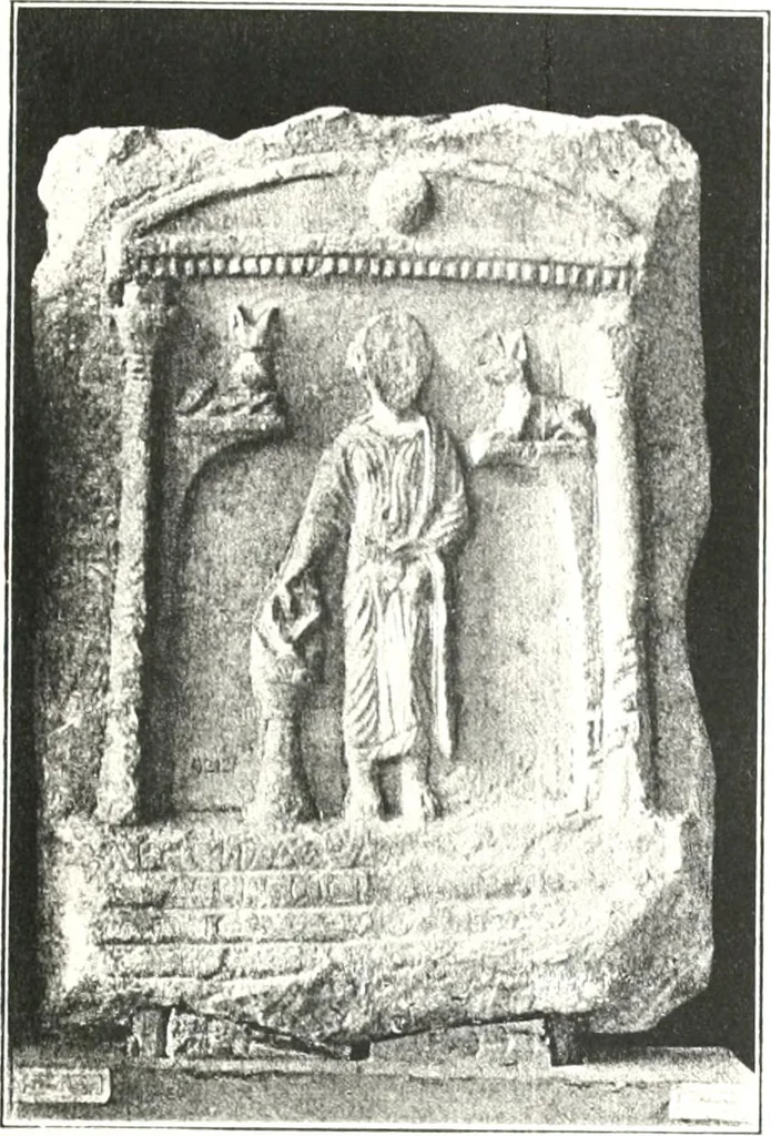 An illustration from Greek inscriptions, 1905, leaf 187