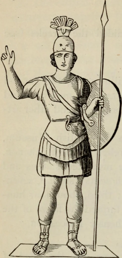 An illustration from Greek mythology systematized, 1880, leaf 142