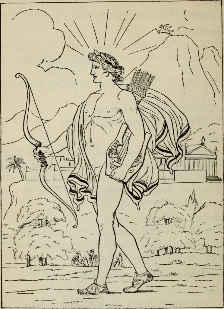 An illustration from Greek mythology systematized, 1880, leaf 148