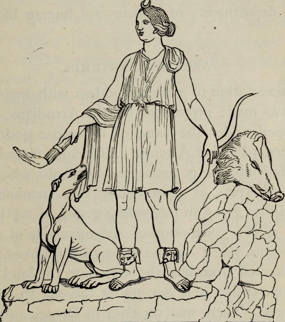 An illustration from Greek mythology systematized, 1880, leaf 161