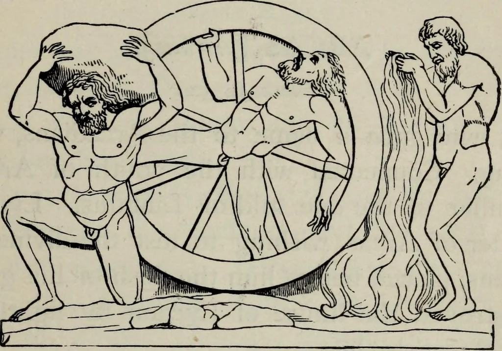 An illustration from Greek mythology systematized, 1880, leaf 197