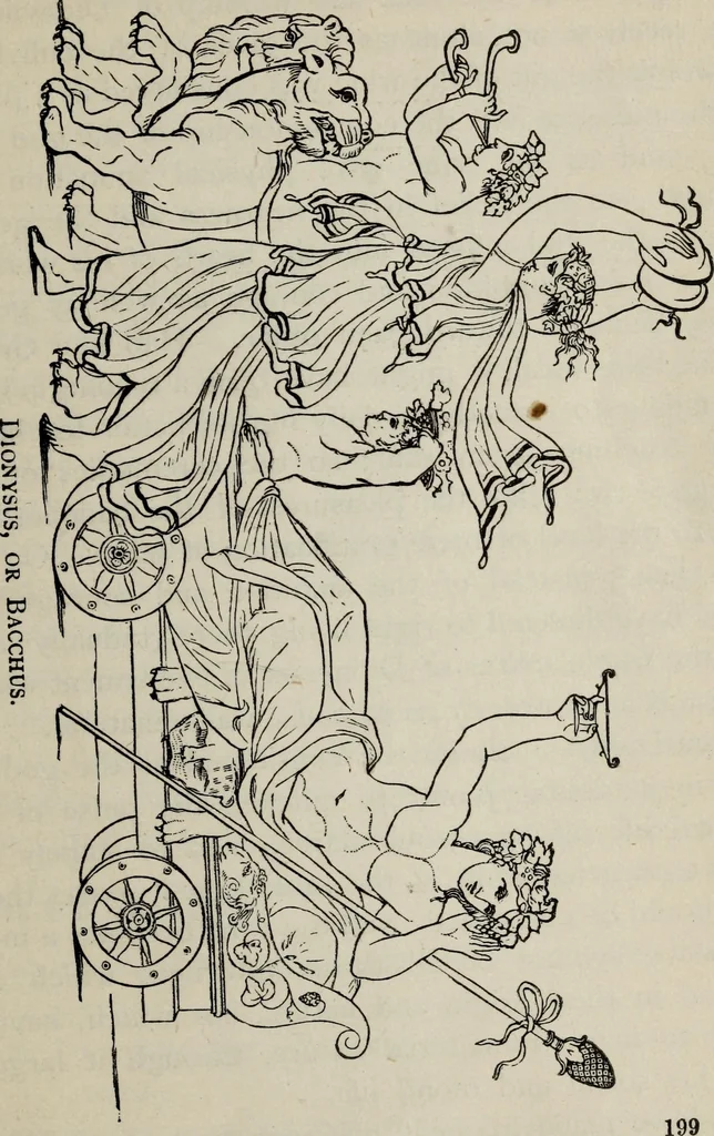 An illustration from Greek mythology systematized, 1880, leaf 201