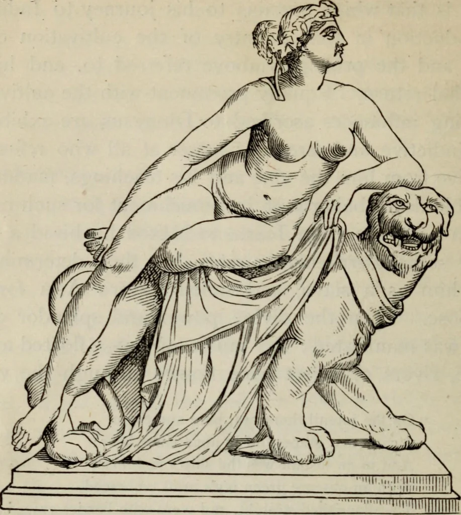 An illustration from Greek mythology systematized, 1880, leaf 206