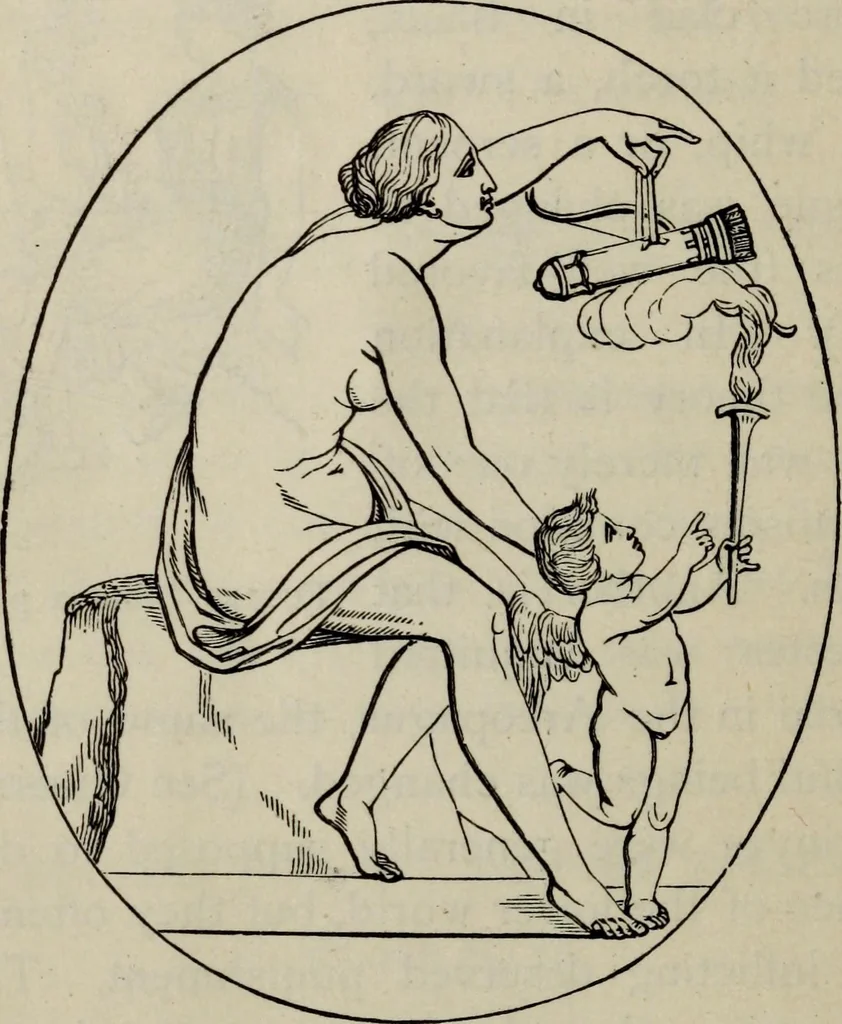 An illustration from Greek mythology systematized, 1880, leaf 282