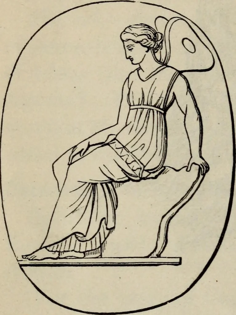 An illustration from Greek mythology systematized, 1880, leaf 296
