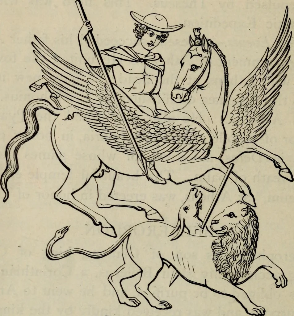 An illustration from Greek mythology systematized, 1880, leaf 344