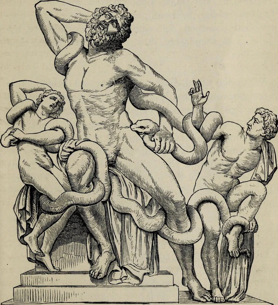 An illustration from Greek mythology systematized, 1880, leaf 357