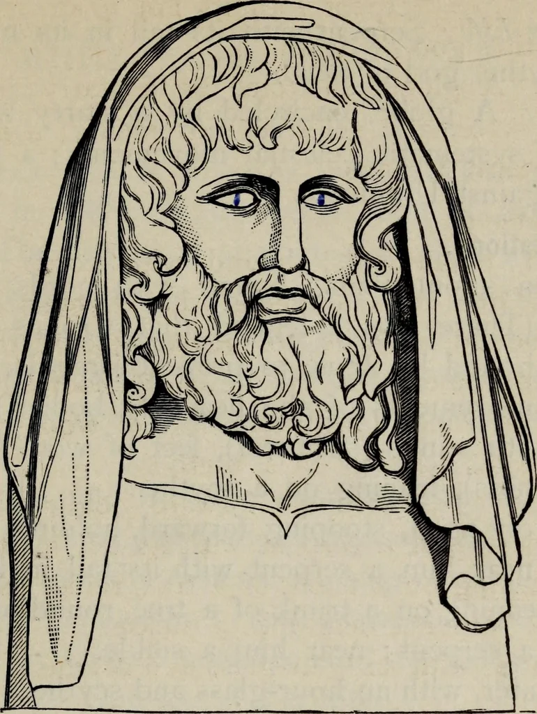An illustration from Greek mythology systematized, 1880, leaf 61