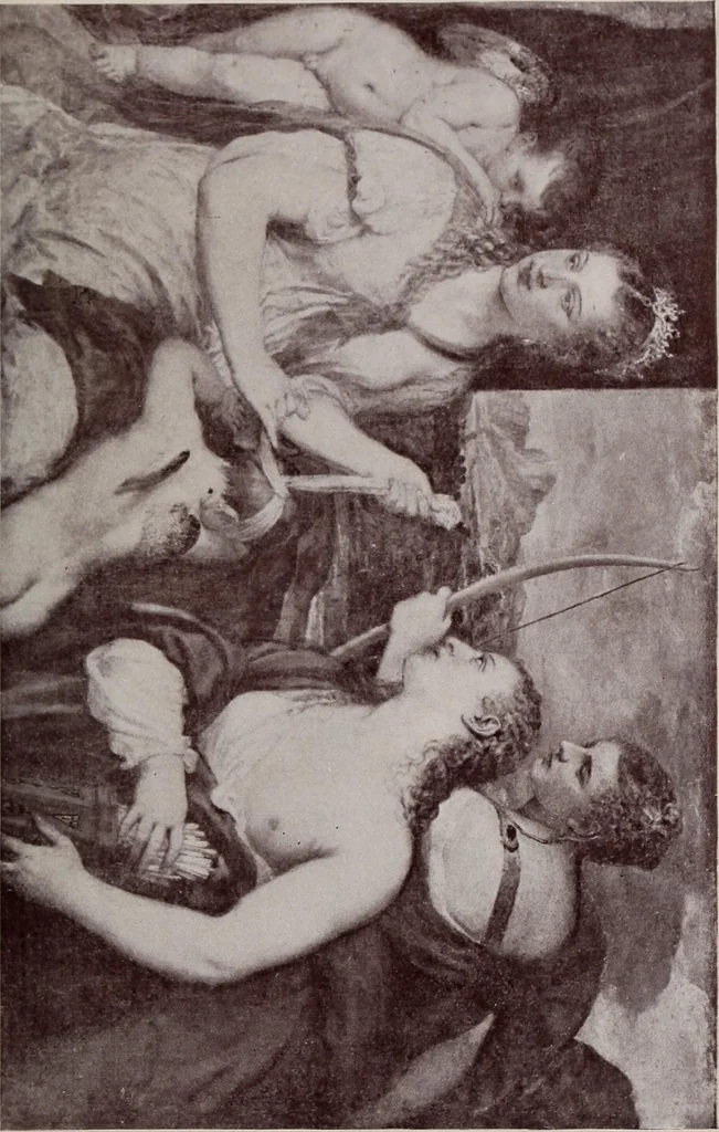 An illustration from Greek myths and their art;, 1907, leaf 127