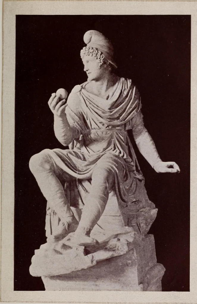 An illustration from Greek myths and their art;, 1907, leaf 141