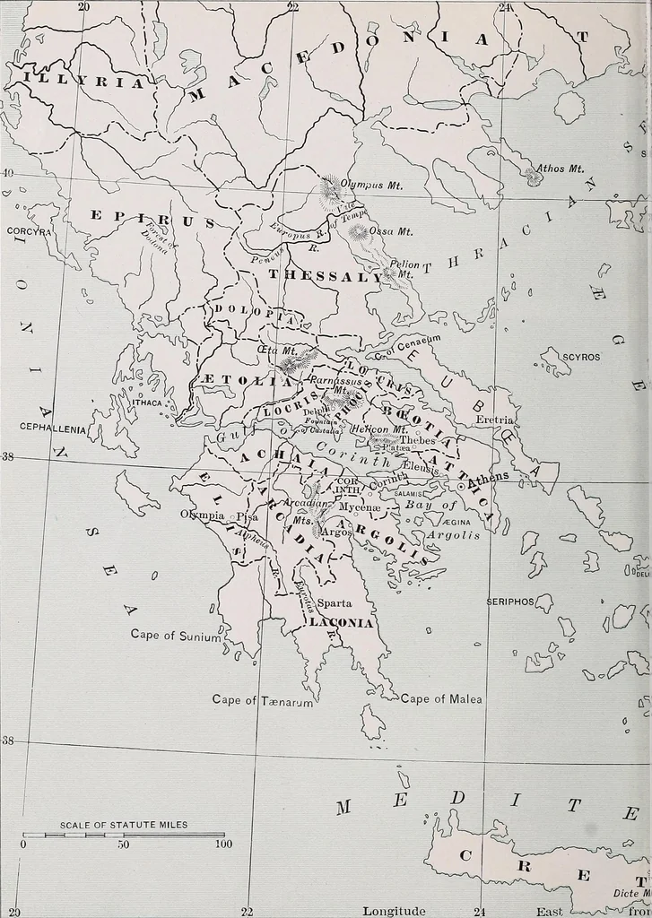 An illustration from Greek myths and their art;, 1907, leaf 22