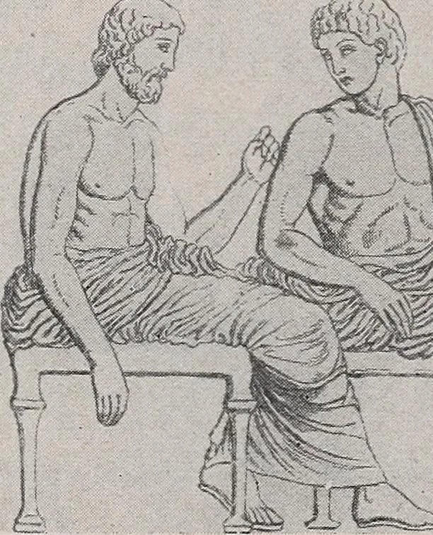 An illustration from Greek myths and their art;, 1907, leaf 224