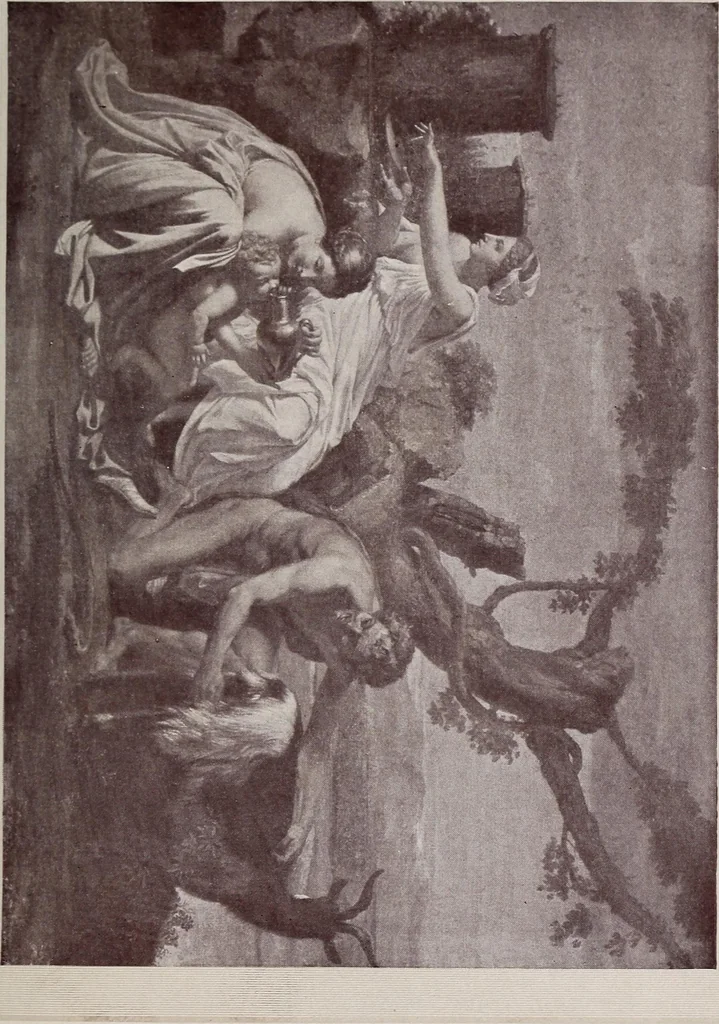An illustration from Greek myths and their art;, 1907, leaf 49