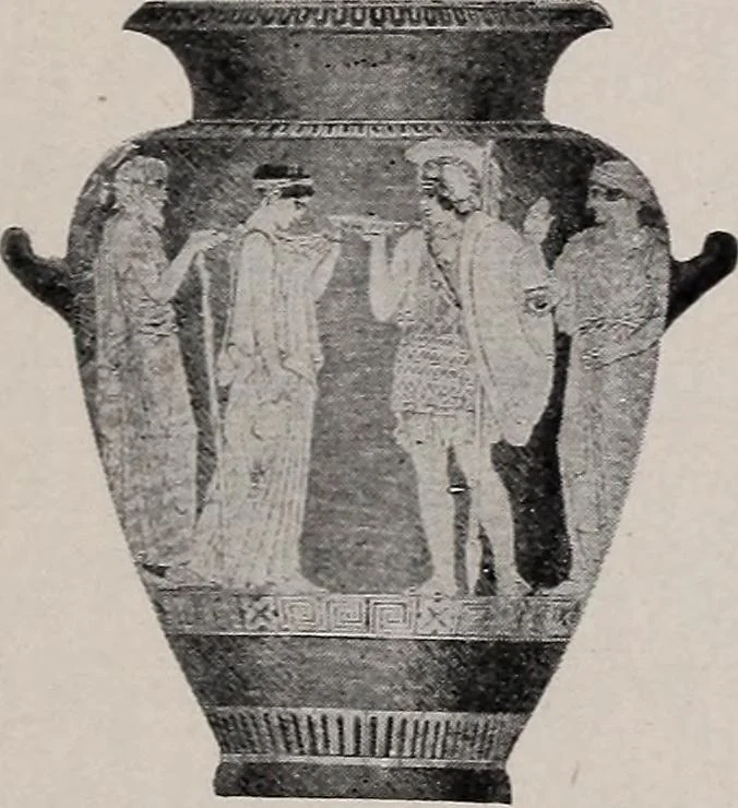 An illustration from Greek myths and their art;, 1907, leaf 55