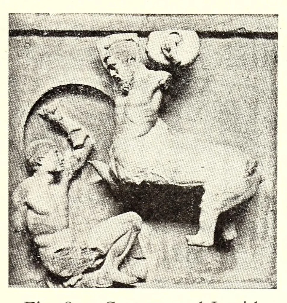 An illustration from Greek and Roman mythology, 1917, leaf 285
