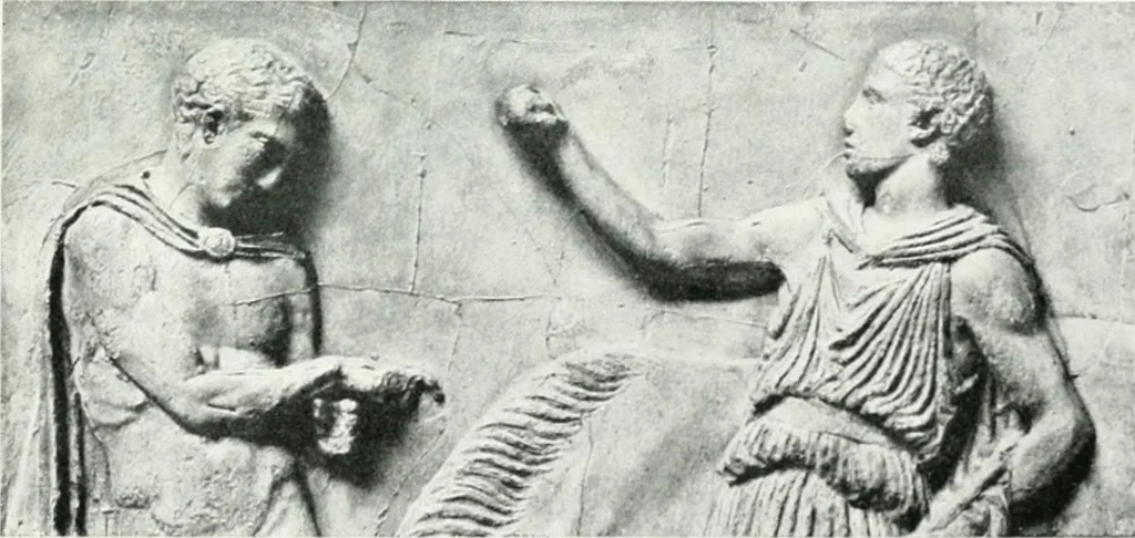 An illustration from Greek sculpture and modern art, two lectures delivered to the students of the Royal academy of London, 1914, leaf 133