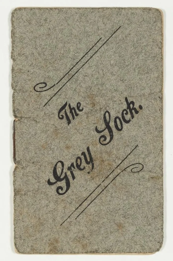 An illustration from The Grey Sock [Knitting pattern booklet], 1914, leaf 9