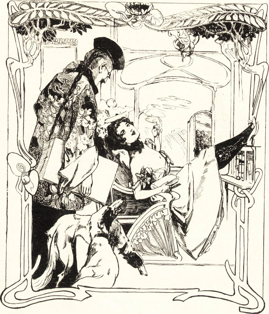 An illustration from "Zopf ab" : die chinesische Affaire im Lichte der europäischen Karikatur, 1900, leaf 10