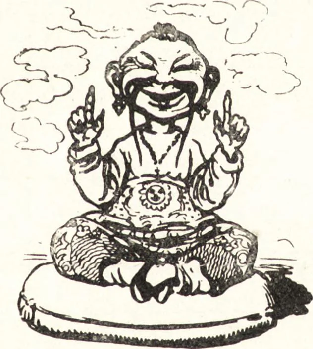 An illustration from "Zopf ab" : die chinesische Affaire im Lichte der europäischen Karikatur, 1900, leaf 16