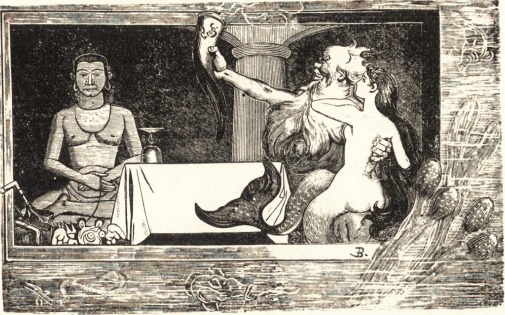 An illustration from "Zopf ab" : die chinesische Affaire im Lichte der europäischen Karikatur, 1900, leaf 23