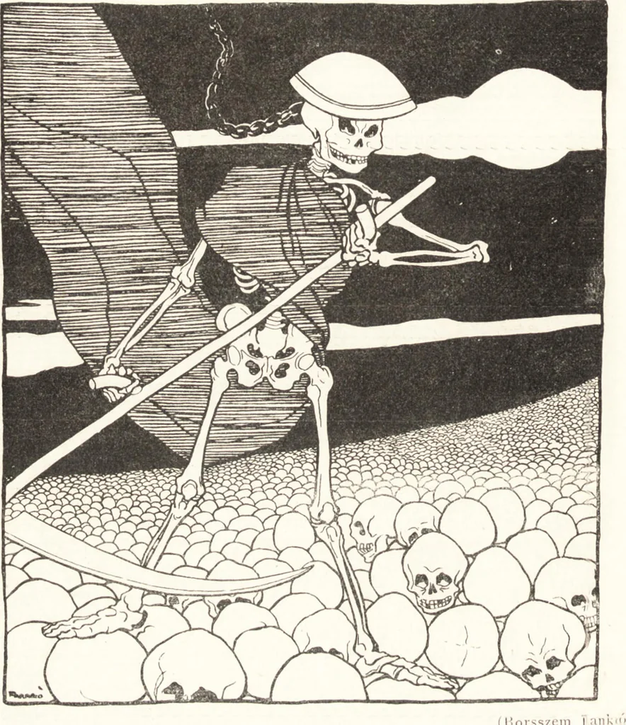 An illustration from "Zopf ab" : die chinesische Affaire im Lichte der europäischen Karikatur, 1900, leaf 25