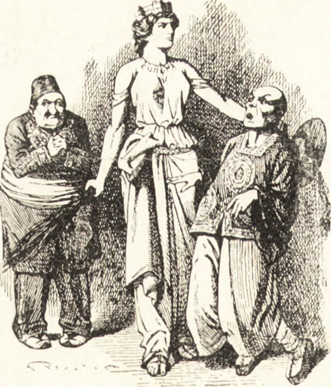An illustration from "Zopf ab" : die chinesische Affaire im Lichte der europäischen Karikatur, 1900, leaf 27