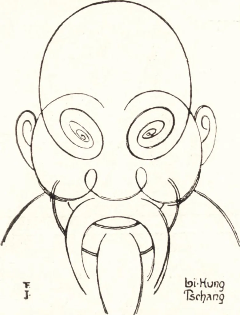 An illustration from "Zopf ab" : die chinesische Affaire im Lichte der europäischen Karikatur, 1900, leaf 66