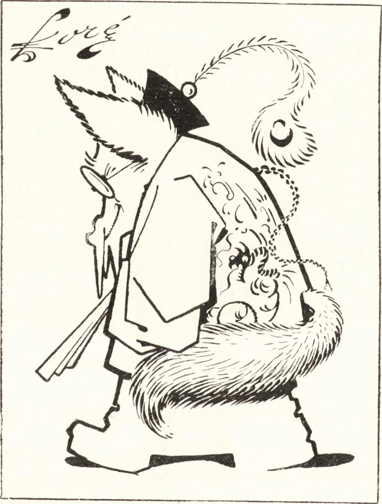 An illustration from "Zopf ab" : die chinesische Affaire im Lichte der europäischen Karikatur, 1900, leaf 70