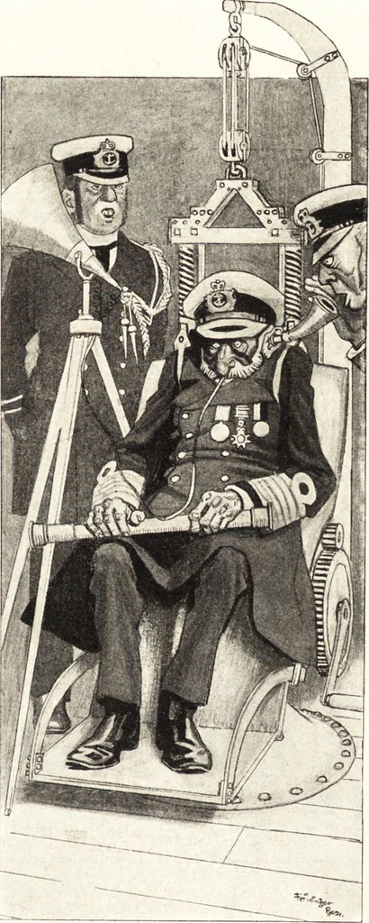 An illustration from "Zopf ab" : die chinesische Affaire im Lichte der europäischen Karikatur, 1900, leaf 78