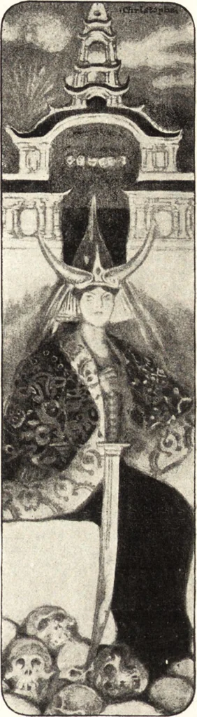 An illustration from "Zopf ab" : die chinesische Affaire im Lichte der europäischen Karikatur, 1900, leaf 94