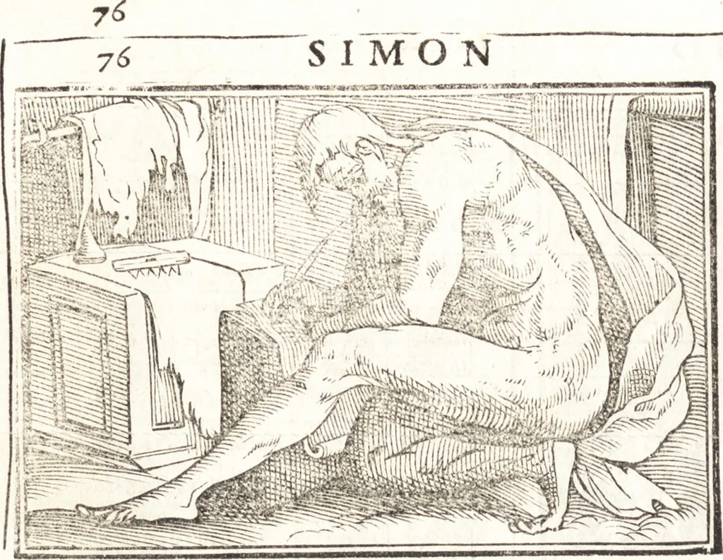 An illustration from Le ingeniose sorti, composte per Francesco Marcolini da Forli : intitulate Giardino di pensieri, 1550, leaf 101