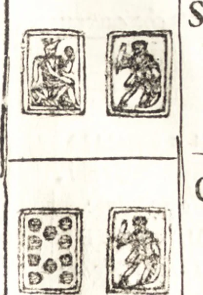 An illustration from Le ingeniose sorti, composte per Francesco Marcolini da Forli : intitulate Giardino di pensieri, 1550, leaf 102