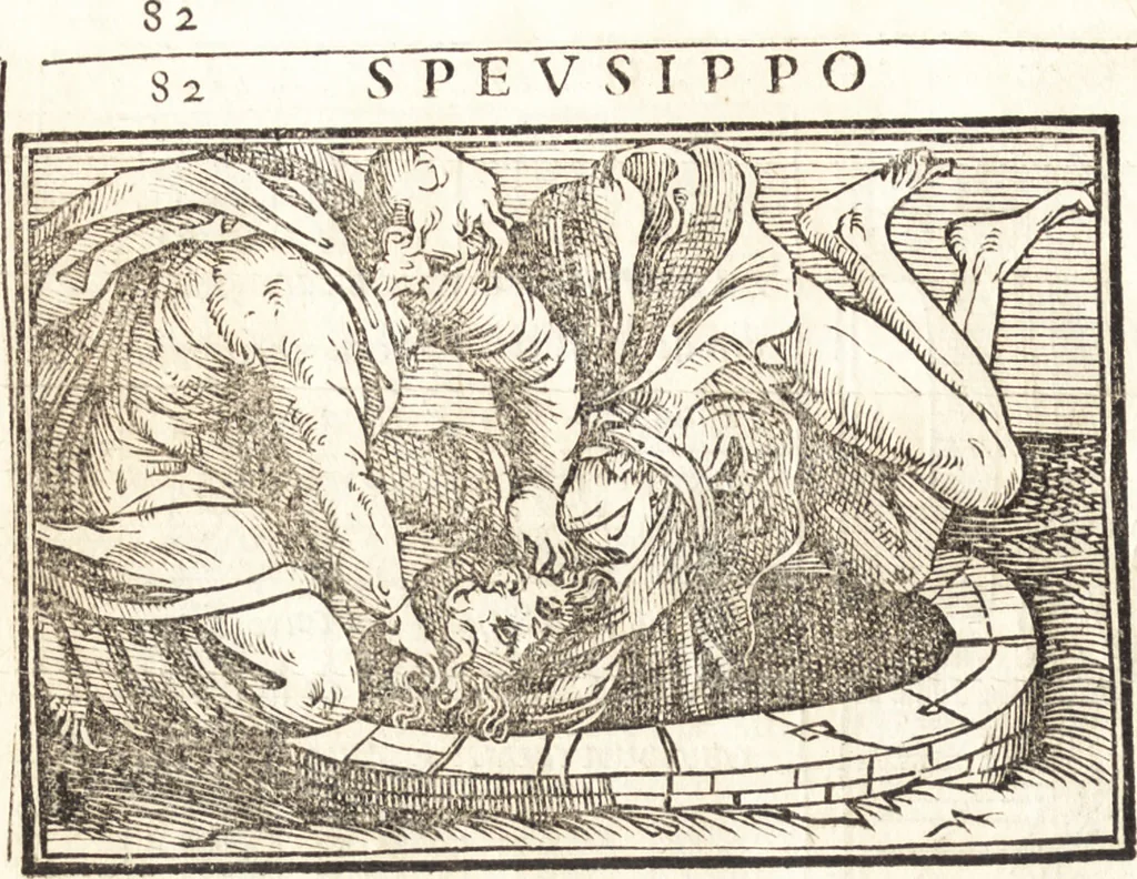 An illustration from Le ingeniose sorti, composte per Francesco Marcolini da Forli : intitulate Giardino di pensieri, 1550, leaf 109