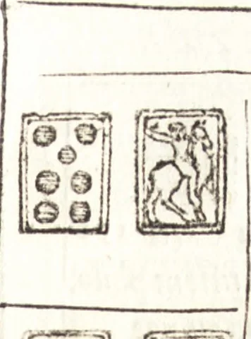 An illustration from Le ingeniose sorti, composte per Francesco Marcolini da Forli : intitulate Giardino di pensieri, 1550, leaf 110