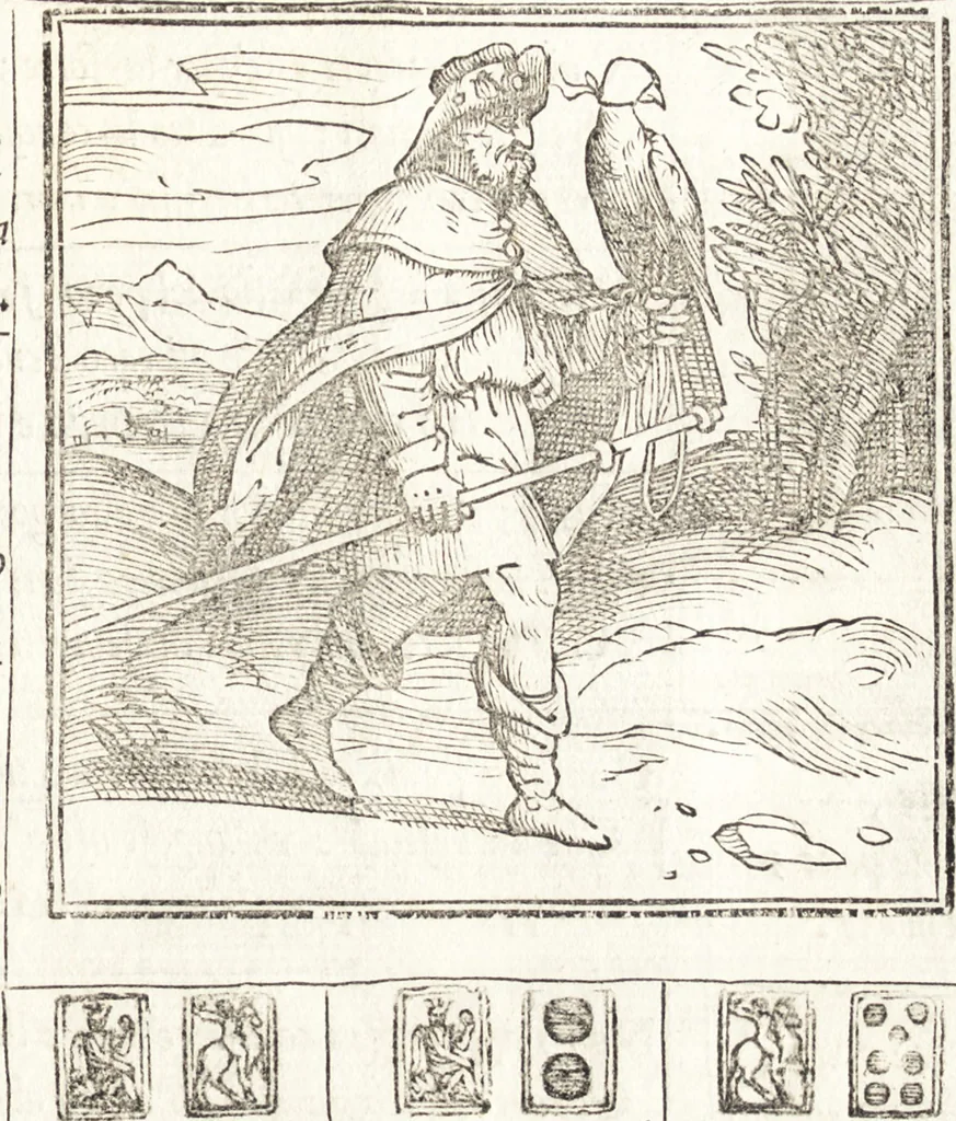 An illustration from Le ingeniose sorti, composte per Francesco Marcolini da Forli : intitulate Giardino di pensieri, 1550, leaf 112