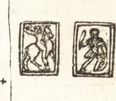 An illustration from Le ingeniose sorti, composte per Francesco Marcolini da Forli : intitulate Giardino di pensieri, 1550, leaf 114