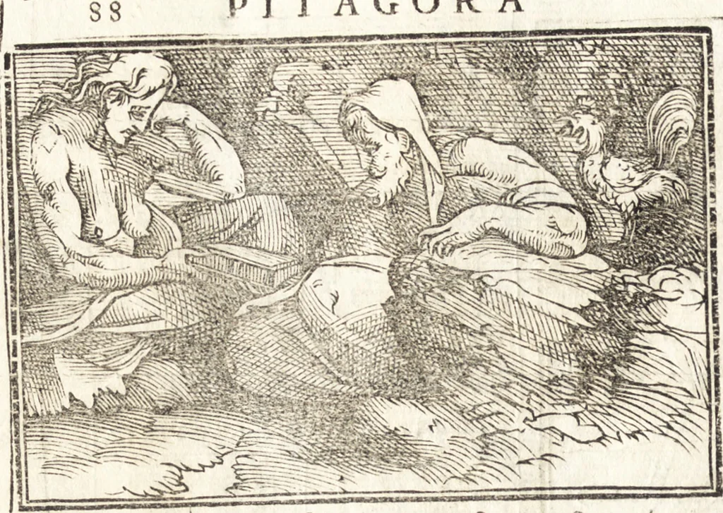 An illustration from Le ingeniose sorti, composte per Francesco Marcolini da Forli : intitulate Giardino di pensieri, 1550, leaf 117