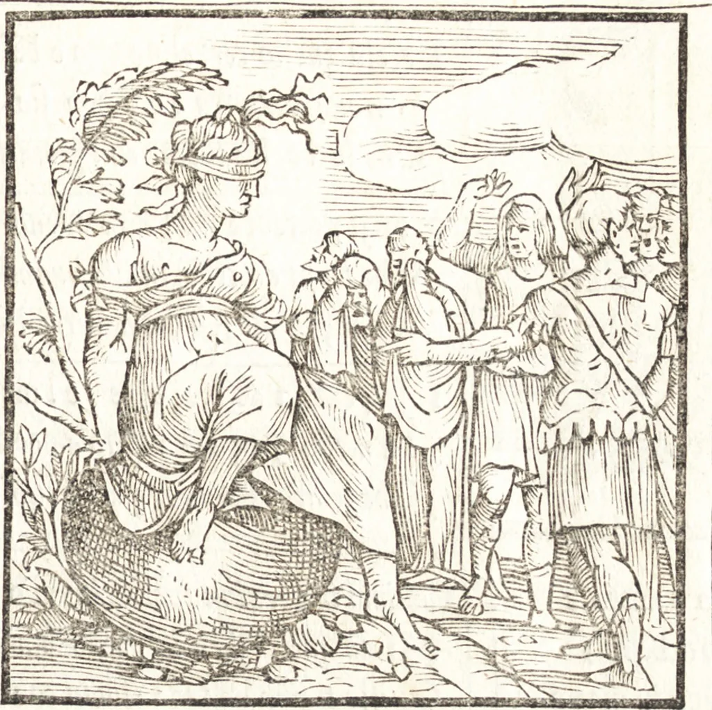 An illustration from Le ingeniose sorti, composte per Francesco Marcolini da Forli : intitulate Giardino di pensieri, 1550, leaf 120