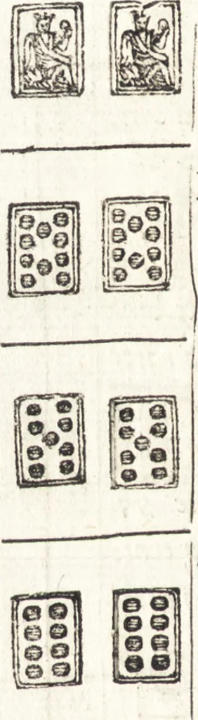 An illustration from Le ingeniose sorti, composte per Francesco Marcolini da Forli : intitulate Giardino di pensieri, 1550, leaf 13
