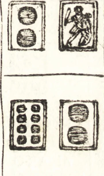 An illustration from Le ingeniose sorti, composte per Francesco Marcolini da Forli : intitulate Giardino di pensieri, 1550, leaf 134
