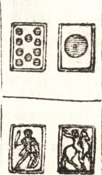 An illustration from Le ingeniose sorti, composte per Francesco Marcolini da Forli : intitulate Giardino di pensieri, 1550, leaf 134