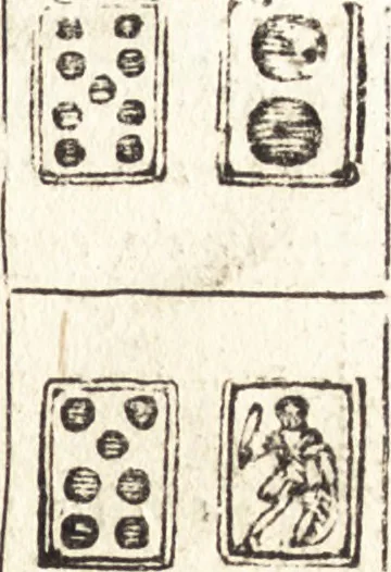 An illustration from Le ingeniose sorti, composte per Francesco Marcolini da Forli : intitulate Giardino di pensieri, 1550, leaf 158