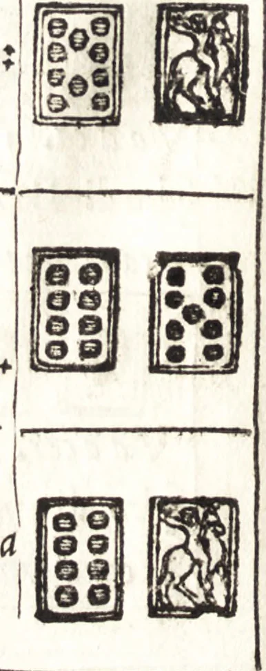 An illustration from Le ingeniose sorti, composte per Francesco Marcolini da Forli : intitulate Giardino di pensieri, 1550, leaf 185